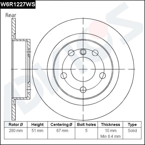 Advics W6R1227WS - Discofreno autozon.pro