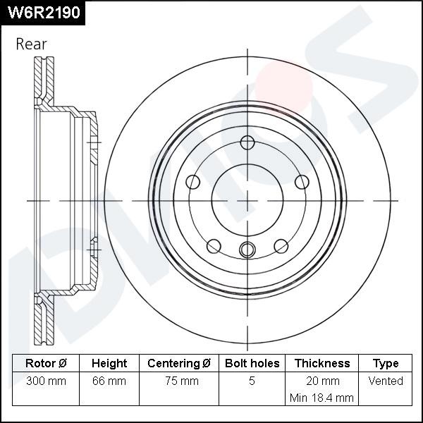 Advics W6R2190 - Discofreno autozon.pro