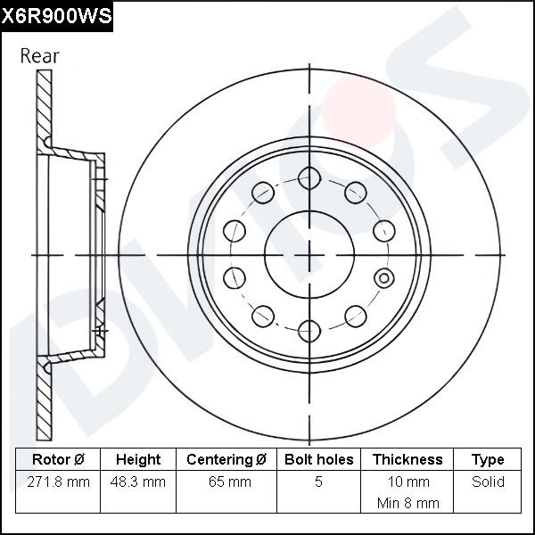 Advics X6R900WS - Discofreno autozon.pro