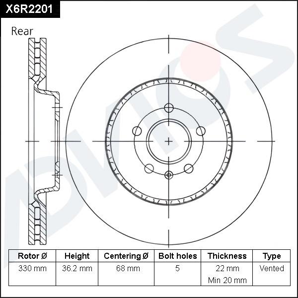 Advics X6R2201 - Discofreno autozon.pro