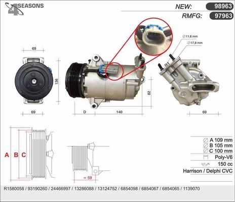 AHE 98963/A - Compressore, Climatizzatore autozon.pro