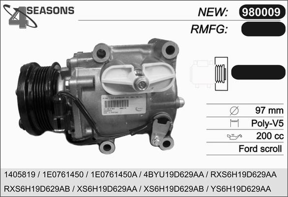 AHE 980009 - Compressore, Climatizzatore autozon.pro