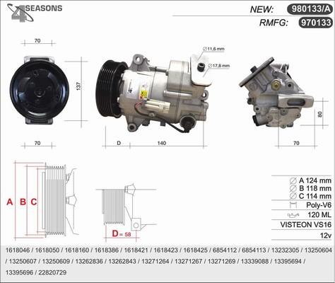 AHE 980133/A - Compressore, Climatizzatore autozon.pro