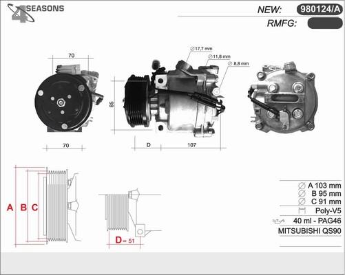 AHE 980124/A - Compressore, Climatizzatore autozon.pro