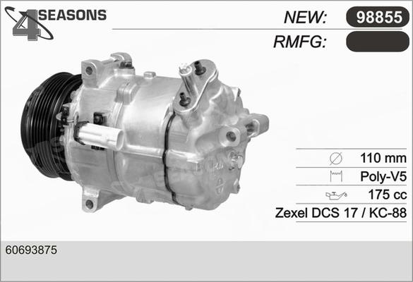 AHE 98855 - Compressore, Climatizzatore autozon.pro