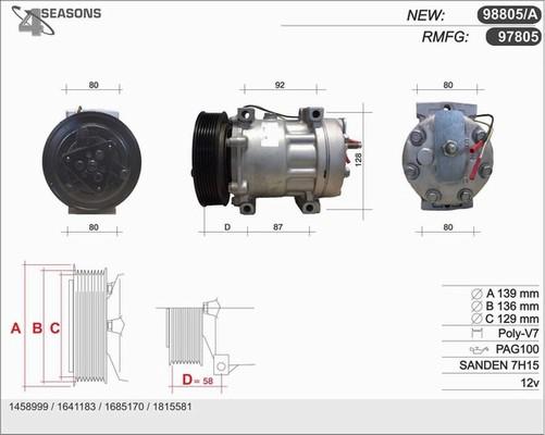 AHE 98805/A - Compressore, Climatizzatore autozon.pro