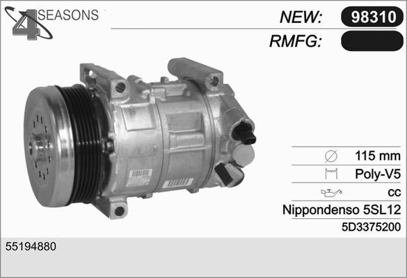 AHE 98310 - Compressore, Climatizzatore autozon.pro