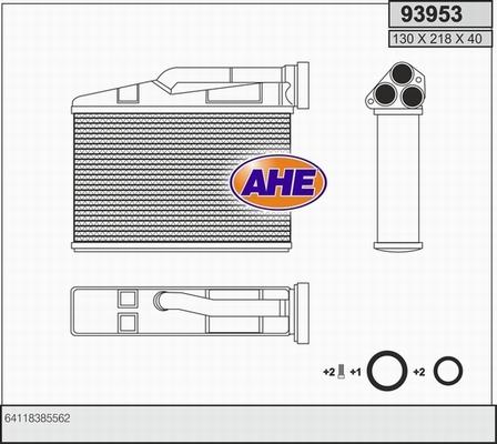 AHE 93953 - Scambiatore calore, Riscaldamento abitacolo autozon.pro