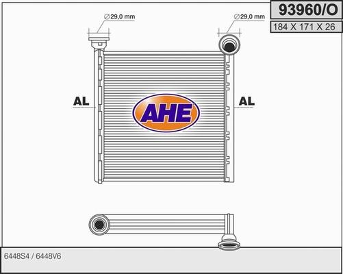 AHE 93960/O - Scambiatore calore, Riscaldamento abitacolo autozon.pro