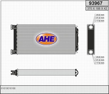 AHE 93967 - Scambiatore calore, Riscaldamento abitacolo autozon.pro