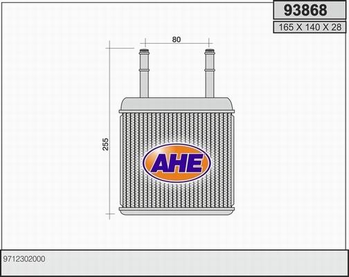 AHE 93868 - Scambiatore calore, Riscaldamento abitacolo autozon.pro