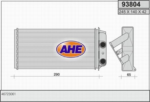 AHE 93804 - Scambiatore calore, Riscaldamento abitacolo autozon.pro