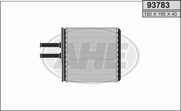 AHE 93783 - Scambiatore calore, Riscaldamento abitacolo autozon.pro