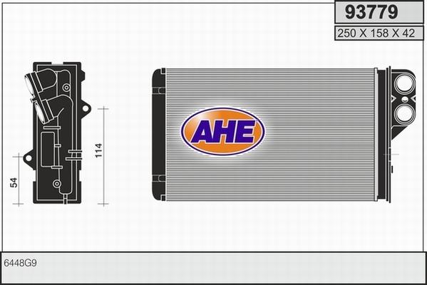 AHE 93779 - Scambiatore calore, Riscaldamento abitacolo autozon.pro