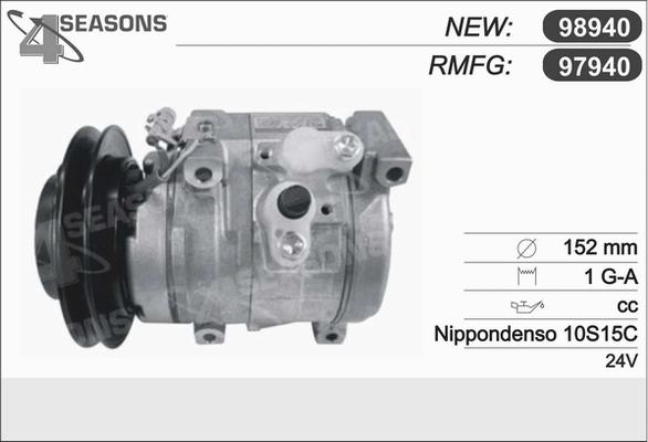 AHE 97940 - Compressore, Climatizzatore autozon.pro