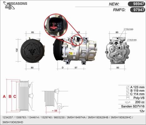 AHE 97947 - Compressore, Climatizzatore autozon.pro