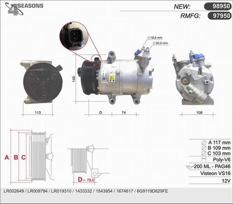 AHE 97950 - Compressore, Climatizzatore autozon.pro