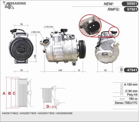 AHE 97901 - Compressore, Climatizzatore autozon.pro