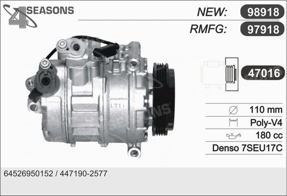 AHE 97918 - Compressore, Climatizzatore autozon.pro