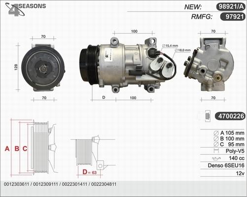 AHE 97921 - Compressore, Climatizzatore autozon.pro