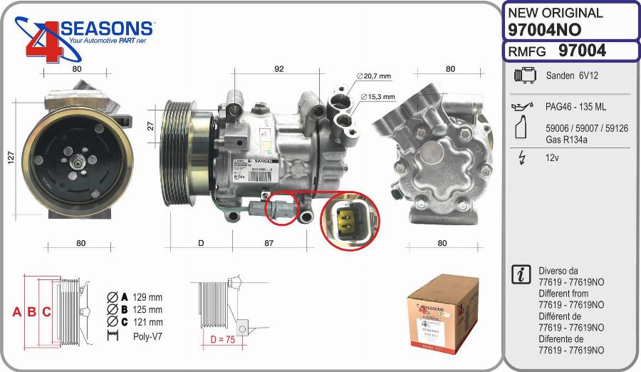 AHE 97004NO - Compressore, Climatizzatore autozon.pro