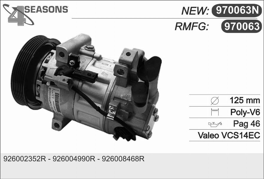 AHE 970063N - Compressore, Climatizzatore autozon.pro