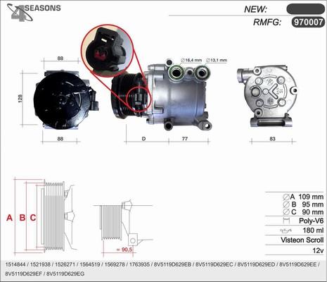 AHE 970007 - Compressore, Climatizzatore autozon.pro