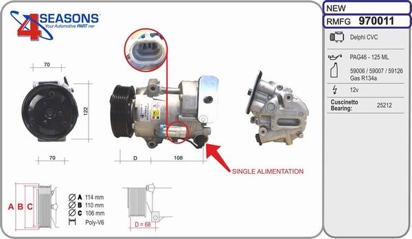 AHE 970011 - Compressore, Climatizzatore autozon.pro