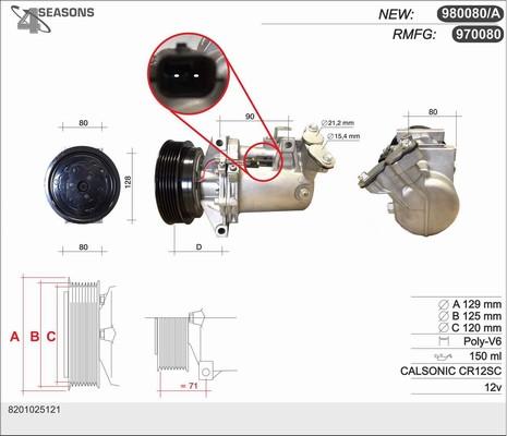 AHE 970080 - Compressore, Climatizzatore autozon.pro