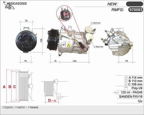 AHE 970083 - Compressore, Climatizzatore autozon.pro