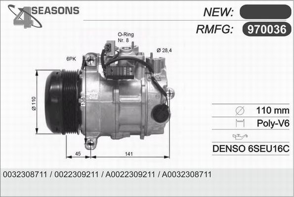 AHE 970036 - Compressore, Climatizzatore autozon.pro