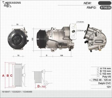 AHE 970038 - Compressore, Climatizzatore autozon.pro