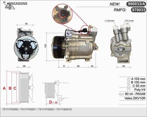 AHE 970033 - Compressore, Climatizzatore autozon.pro