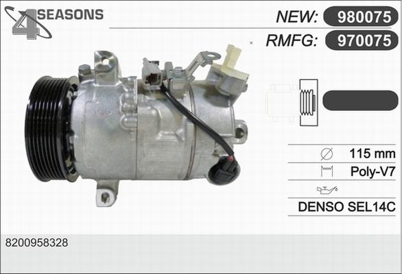 AHE 970075 - Compressore, Climatizzatore autozon.pro