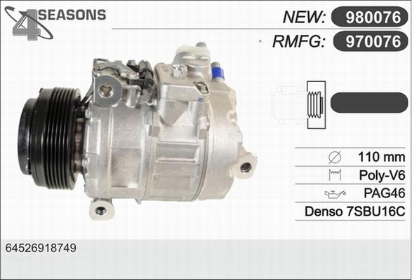 AHE 970076 - Compressore, Climatizzatore autozon.pro