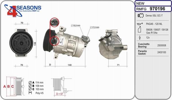 AHE 970196 - Compressore, Climatizzatore autozon.pro