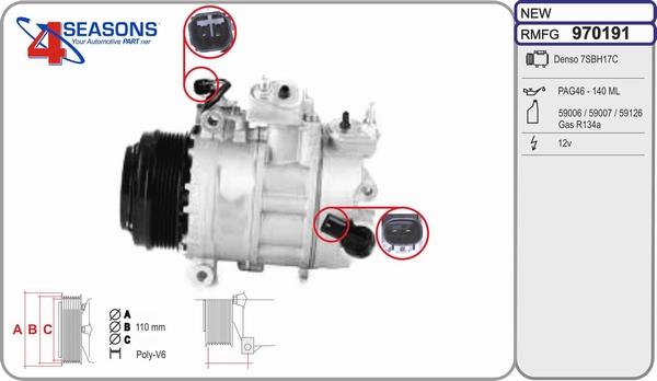 AHE 970191 - Compressore, Climatizzatore autozon.pro