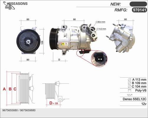 AHE 970141 - Compressore, Climatizzatore autozon.pro