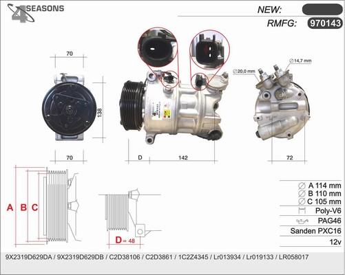 AHE 970143 - Compressore, Climatizzatore autozon.pro