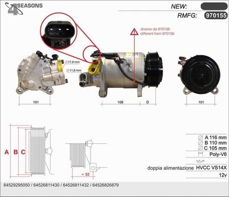 AHE 970155 - Compressore, Climatizzatore autozon.pro