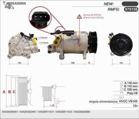 AHE 970156 - Compressore, Climatizzatore autozon.pro