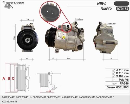 AHE 970157 - Compressore, Climatizzatore autozon.pro