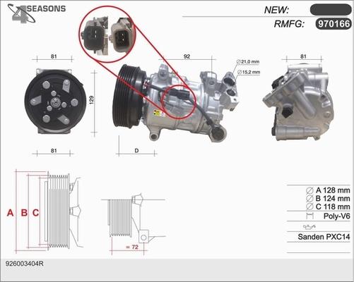 AHE 970166 - Compressore, Climatizzatore autozon.pro