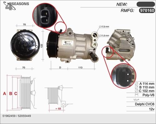 AHE 970160 - Compressore, Climatizzatore autozon.pro