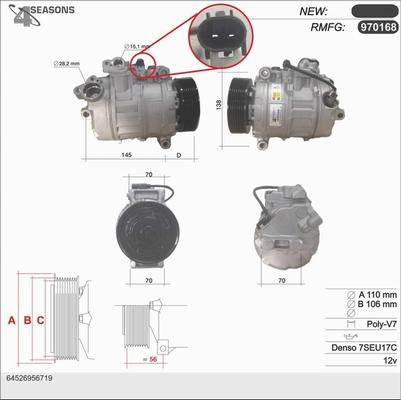 AHE 970168 - Compressore, Climatizzatore autozon.pro