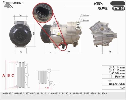 AHE 970167 - Compressore, Climatizzatore autozon.pro