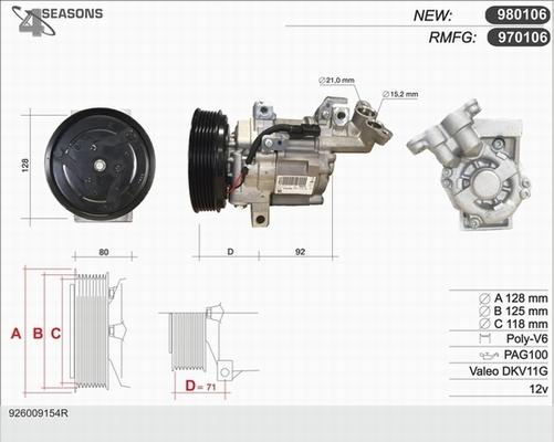 AHE 970106 - Compressore, Climatizzatore autozon.pro