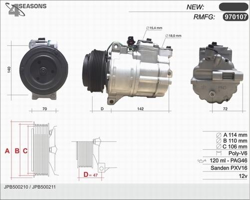 AHE 970107 - Compressore, Climatizzatore autozon.pro