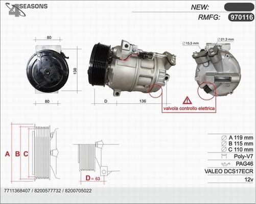 AHE 970116 - Compressore, Climatizzatore autozon.pro