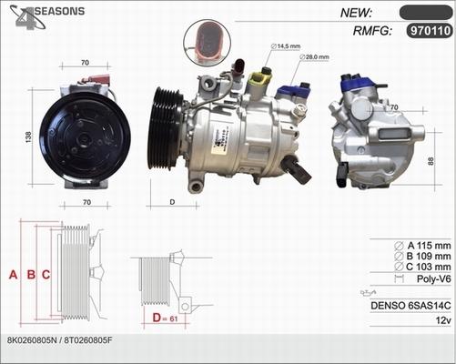 AHE 970110 - Compressore, Climatizzatore autozon.pro